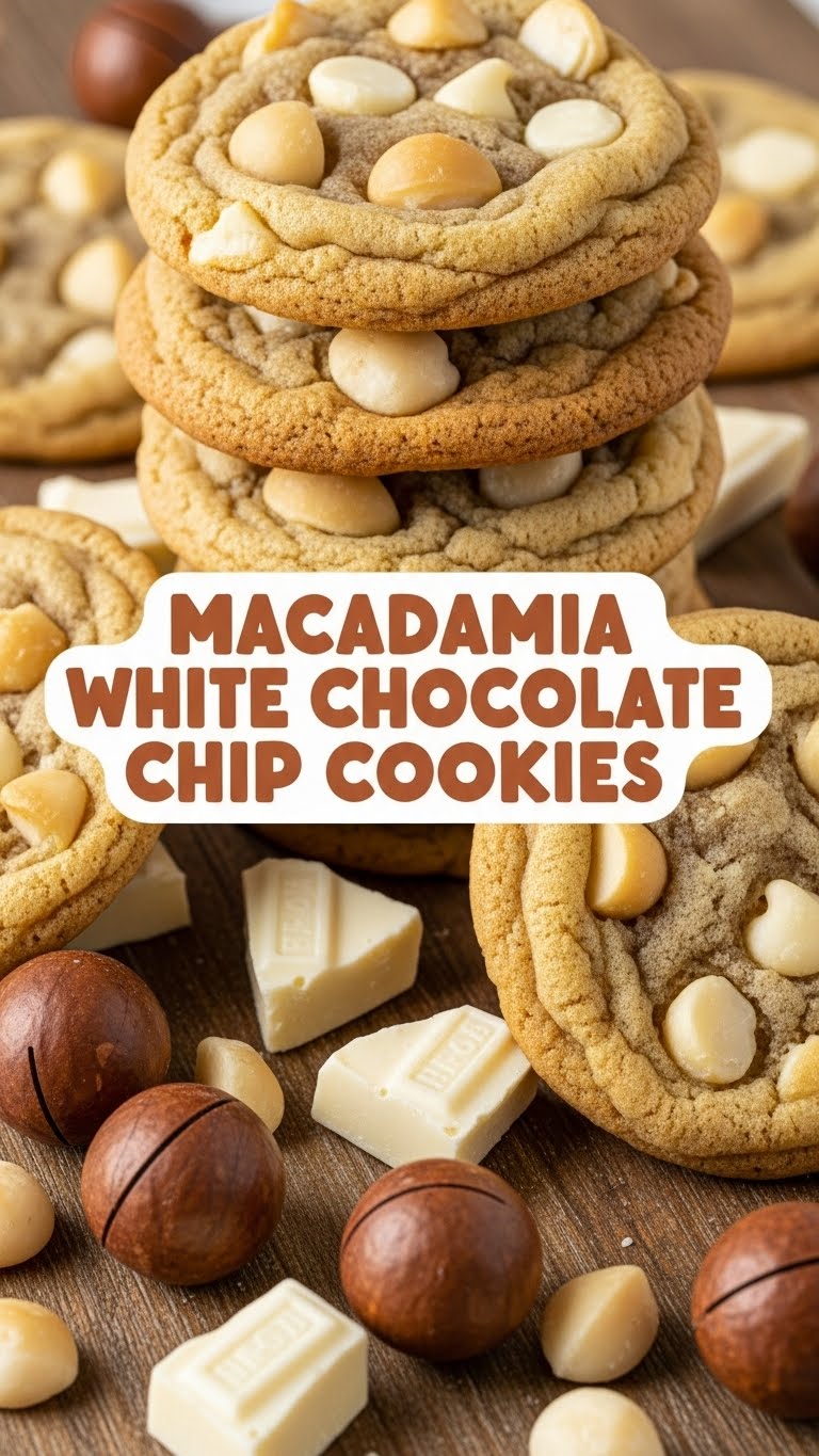 Macadamia White Chocolate Chip Cookies