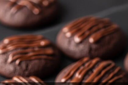 Double Dark Chocolate Chip Cookies