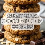 Crunchy Oatmeal Chocolate Chip Cookies