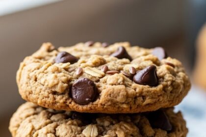 Oatmeal Flax Chocolate Chip Cookies