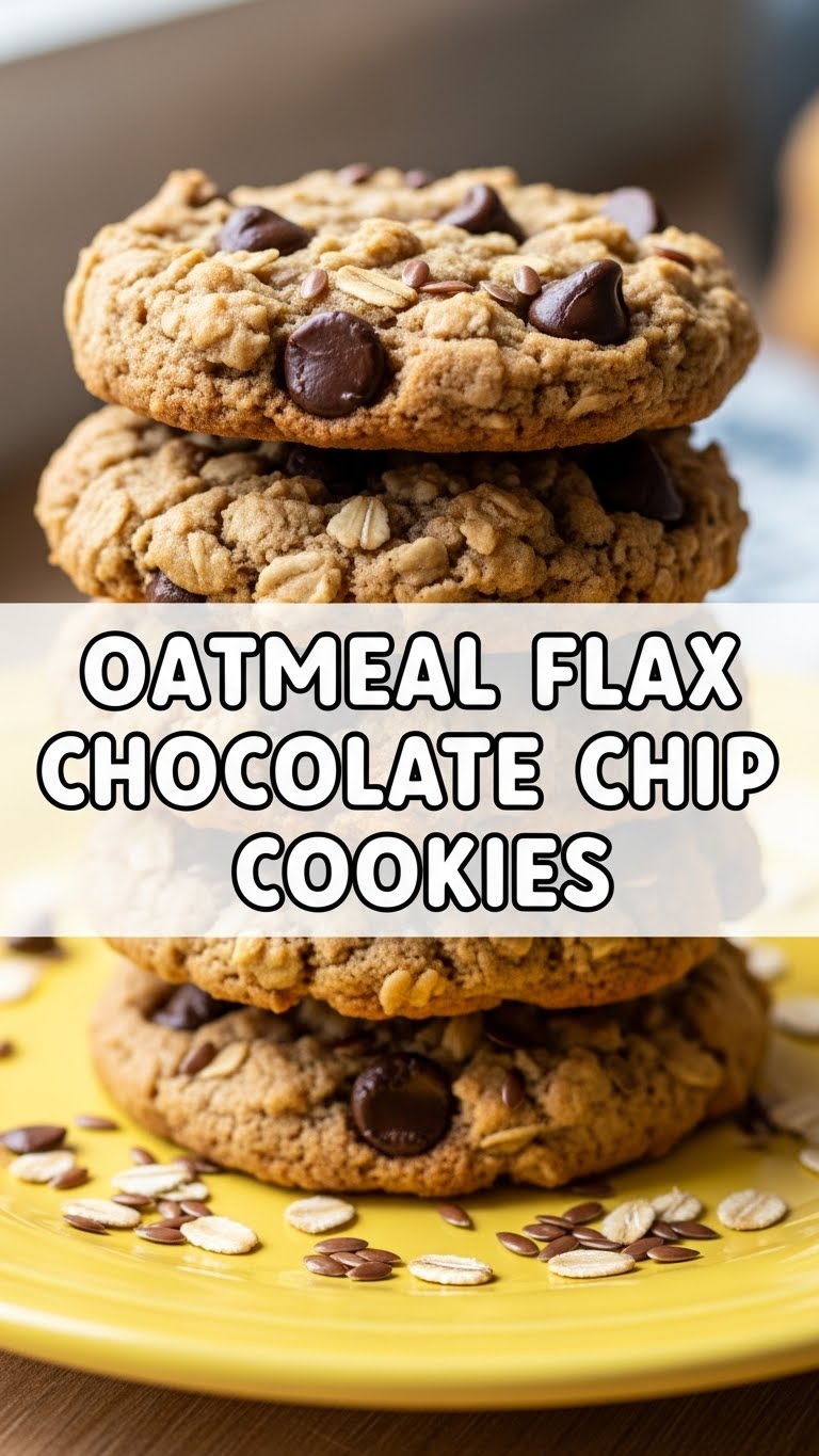 Oatmeal Flax Chocolate Chip Cookies