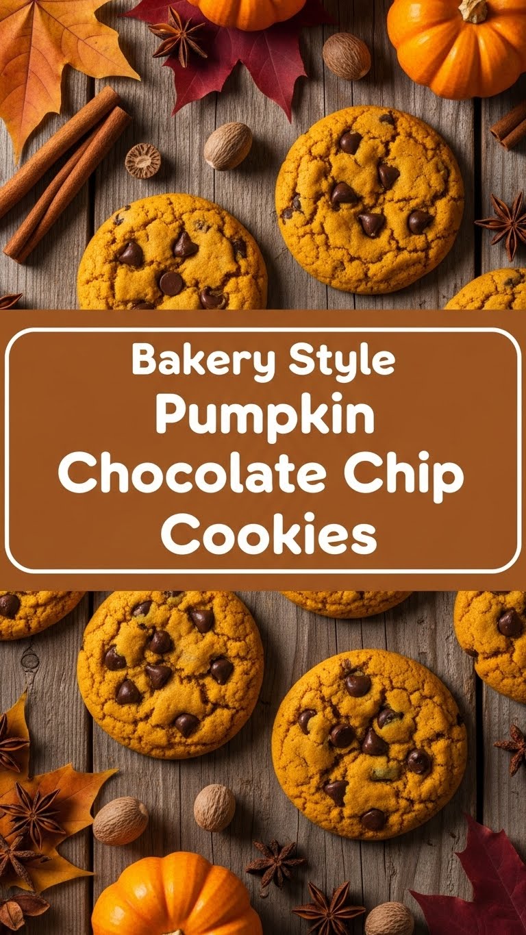 Bakery Style Pumpkin Chocolate Chip Cookies