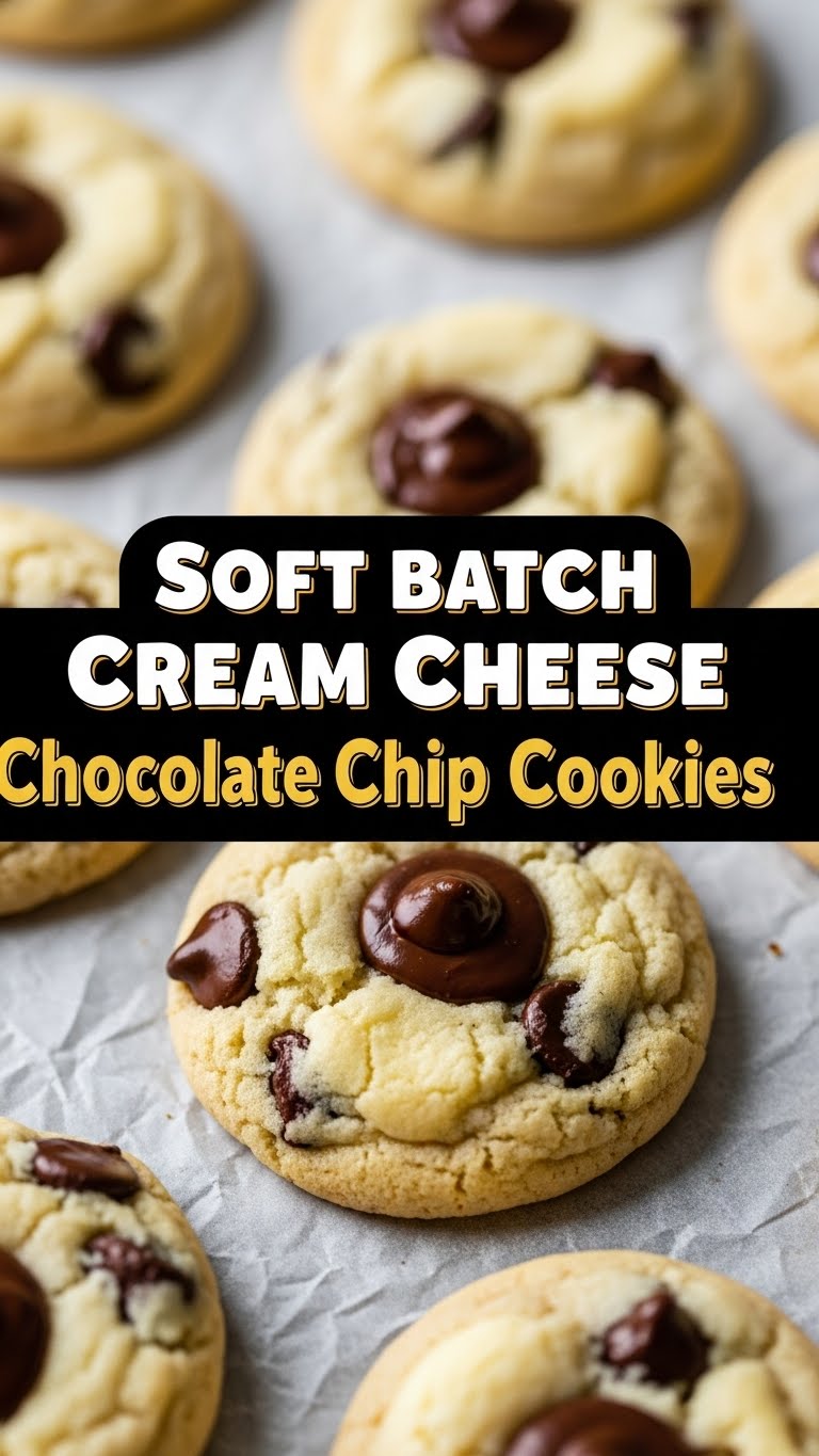 Soft Batch Cream Cheese Chocolate Chip Cookies