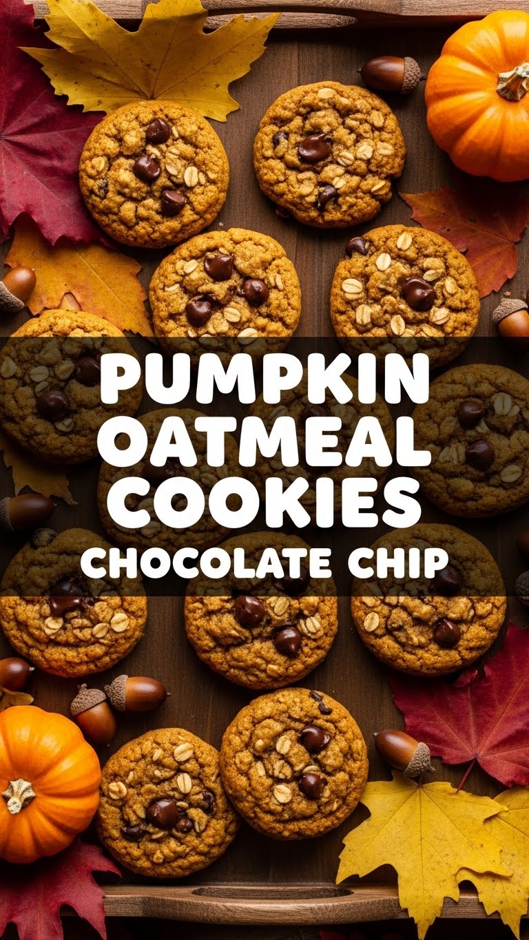 Pumpkin Oatmeal Cookies Chocolate Chip