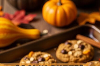 Brown Butter Pumpkin Oatmeal Chocolate Chip Cookies