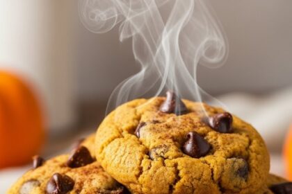 Fluffy Pumpkin Chocolate Chip Cookies