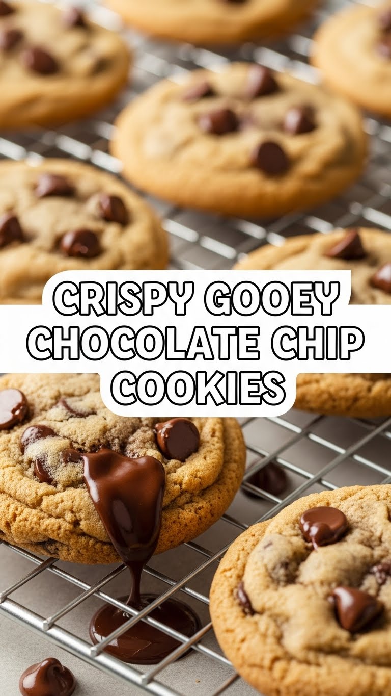 Crispy Gooey Chocolate Chip Cookies