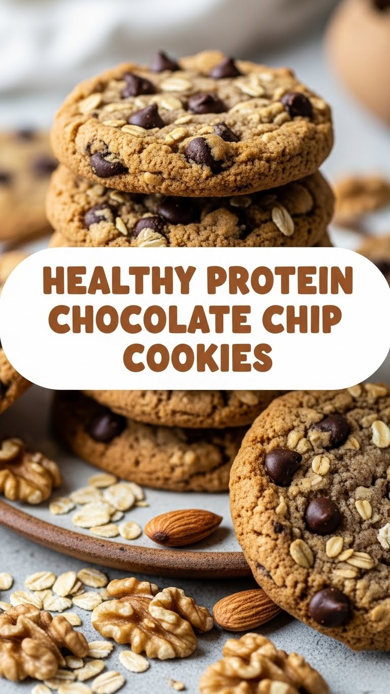 Healthy Protein Chocolate Chip Cookies
