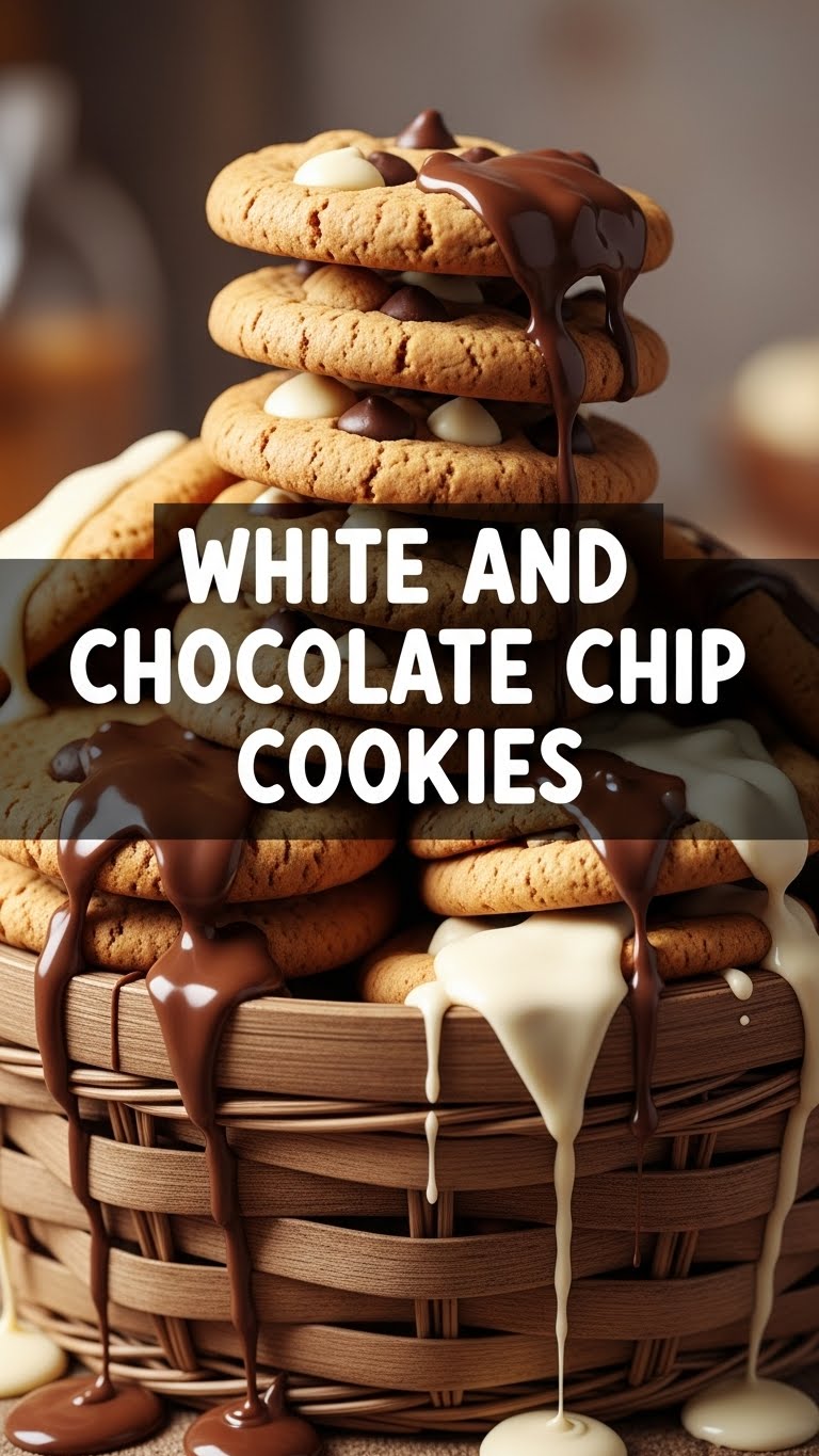 White And Chocolate Chip Cookies