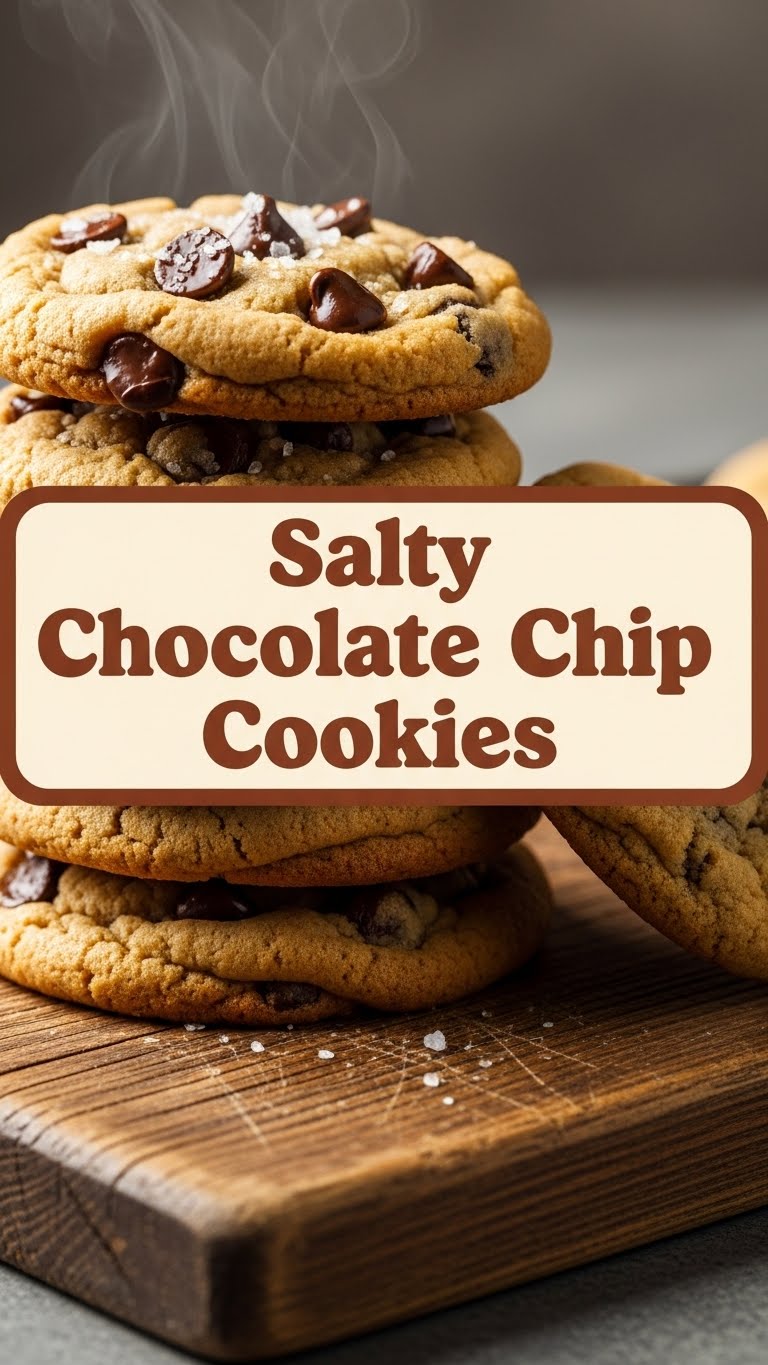 Salty Chocolate Chip Cookies