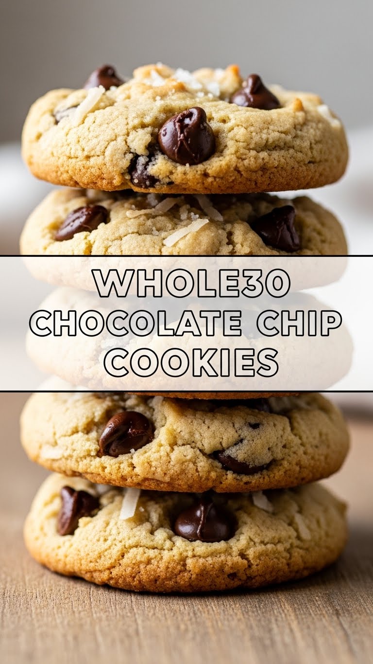 Whole 30 Chocolate Chip Cookies