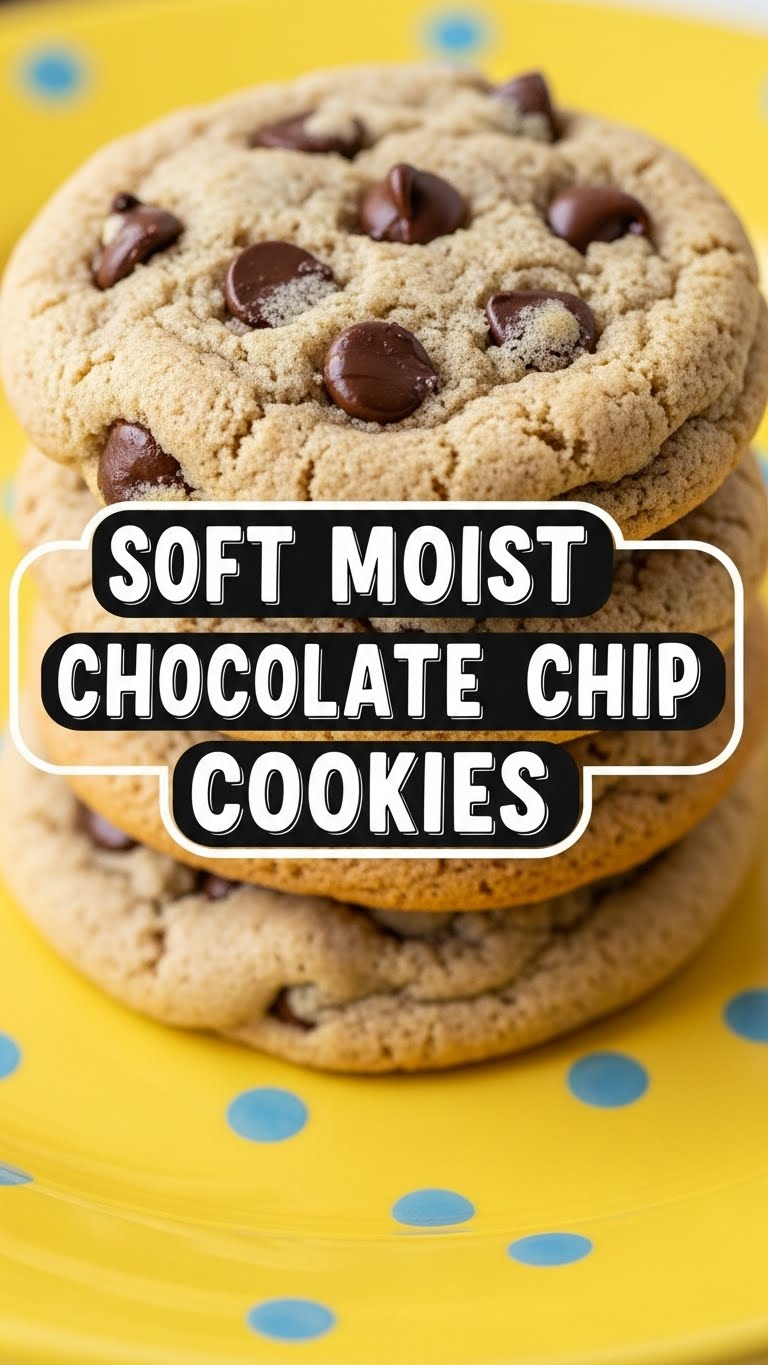 Soft Moist Chocolate Chip Cookies