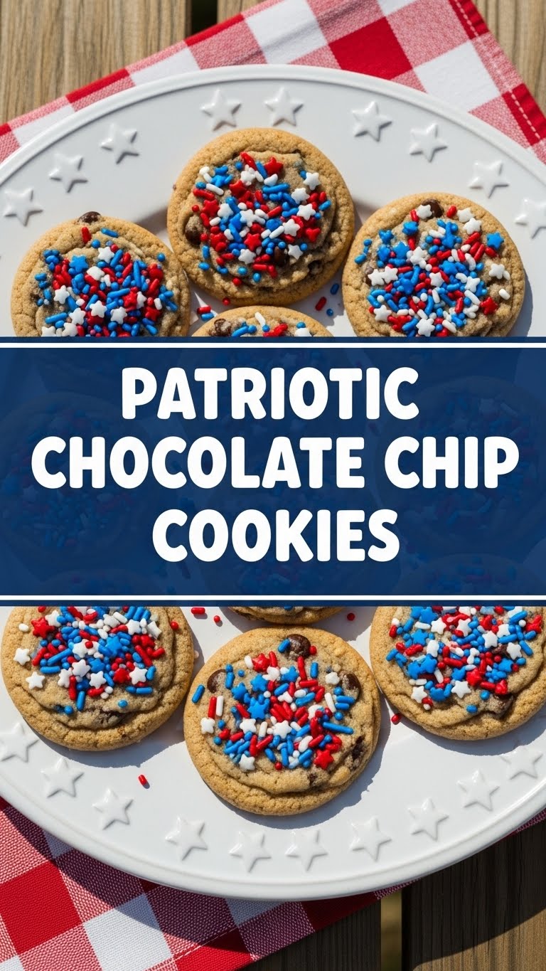 Patriotic Chocolate Chip Cookies