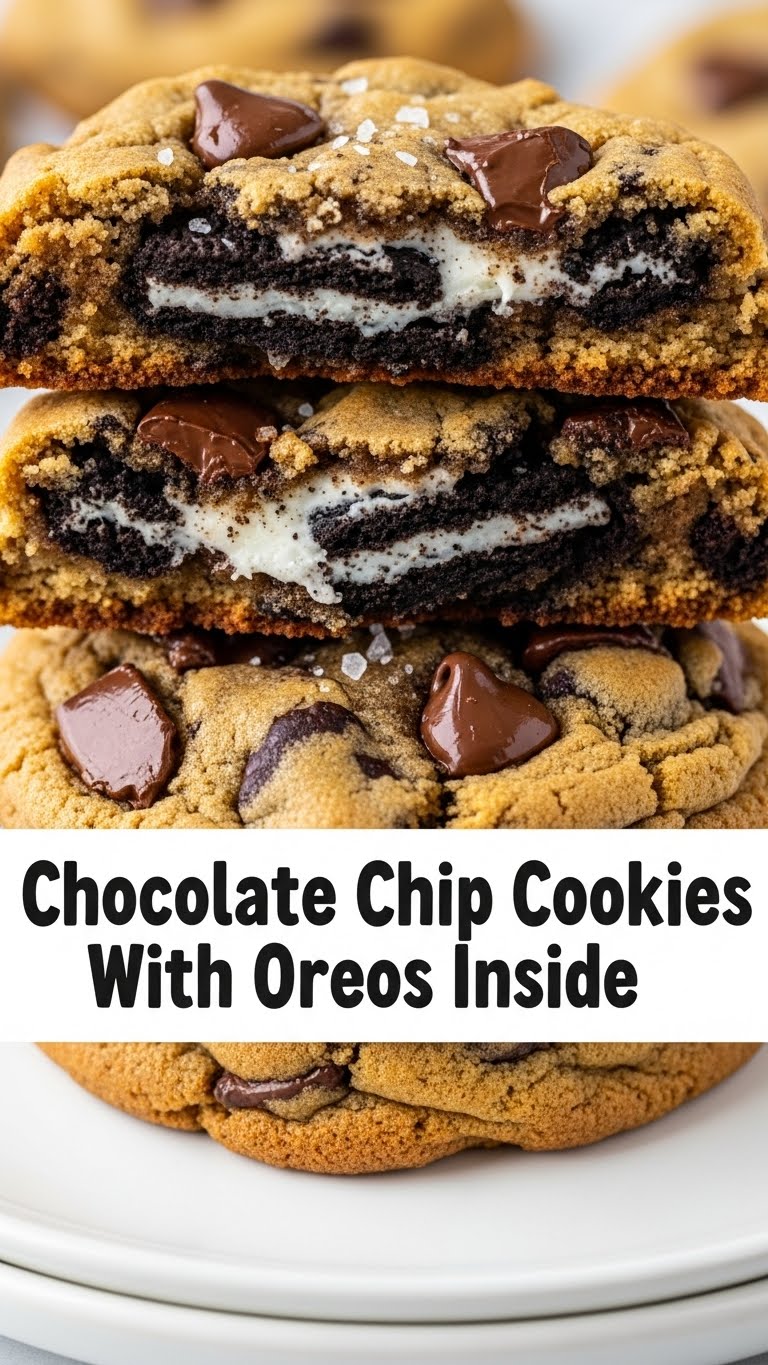 Chocolate Chip Cookies With Oreos Inside