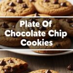 Plate Of Chocolate Chip Cookies