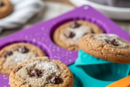Chocolate Chip Cookies In Silicone Mold