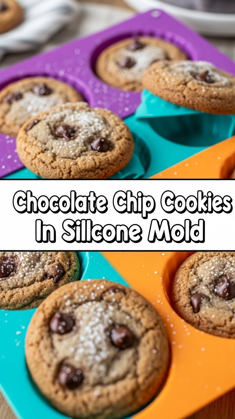Chocolate Chip Cookies In Silicone Mold