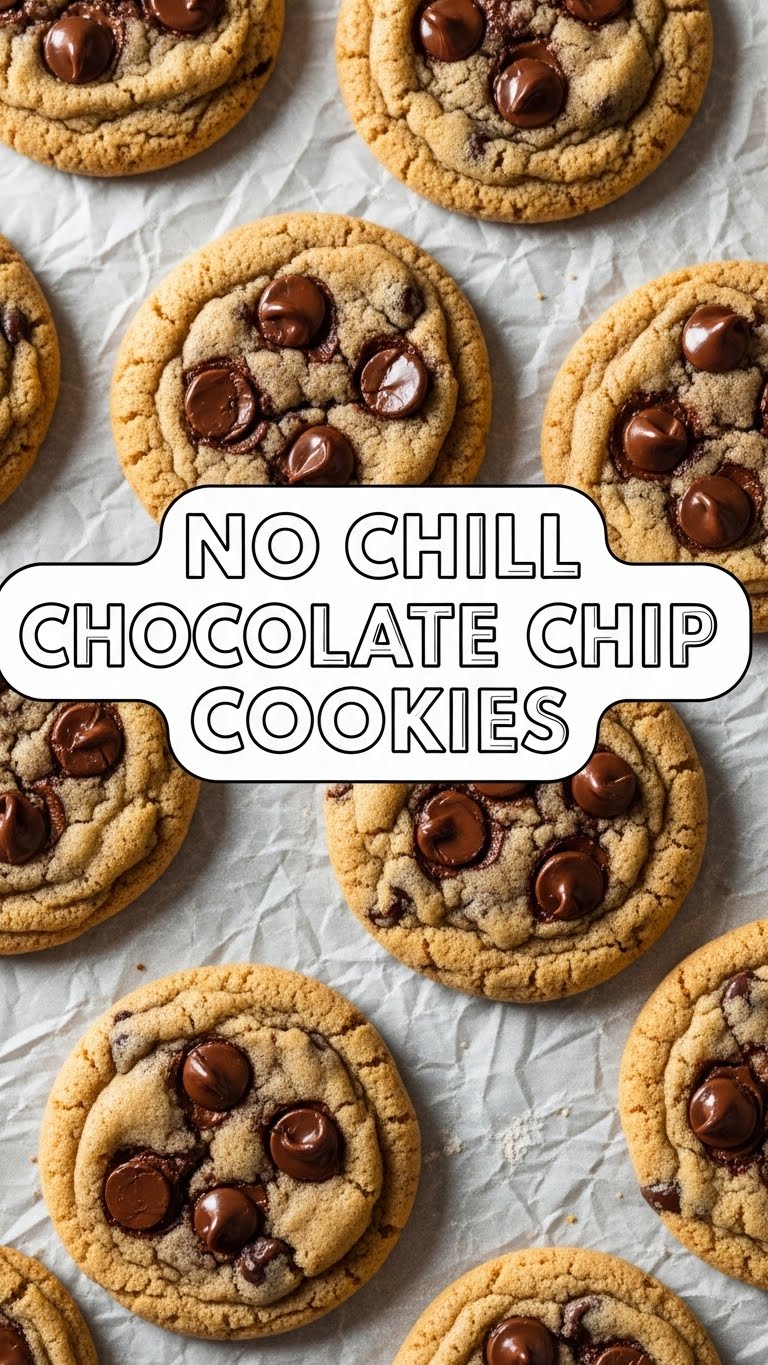 No Chill Chocolate Chip Cookies