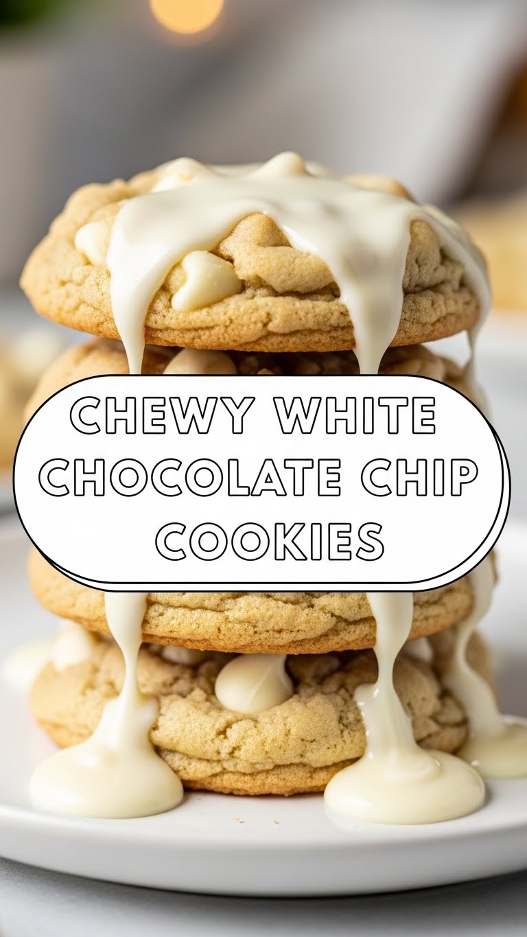 Chewy White Chocolate Chip Cookies