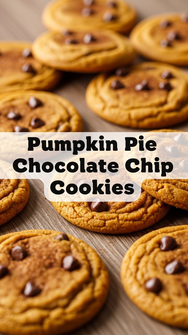 Pumpkin Pie Chocolate Chip Cookies