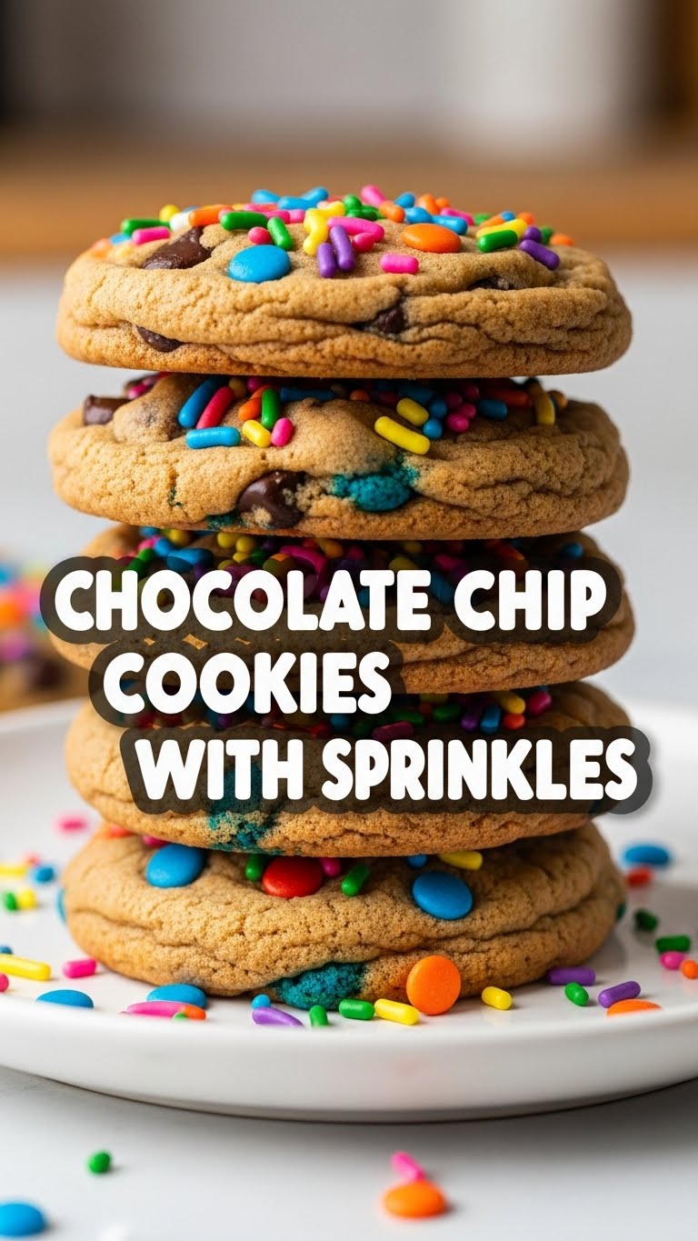 Chocolate Chip Cookies With Sprinkles