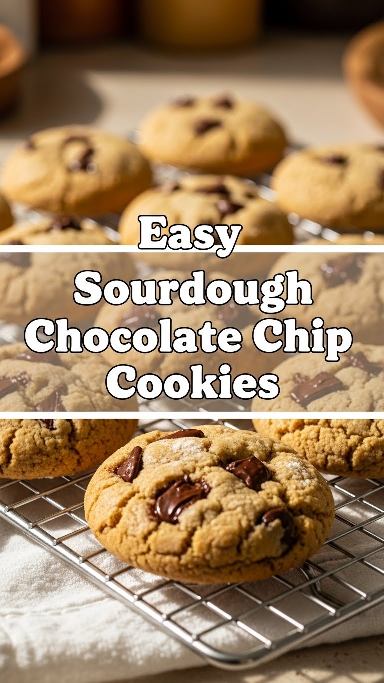 Easy Sourdough Chocolate Chip Cookies