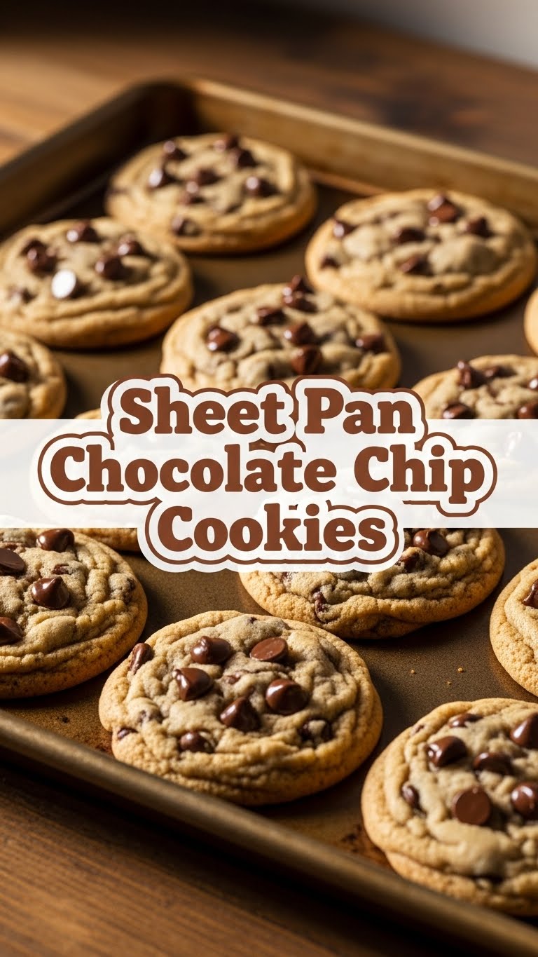 Sheet Pan Chocolate Chip Cookies