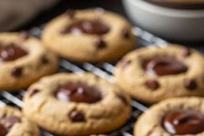Chocolate Filled Chocolate Chip Cookies