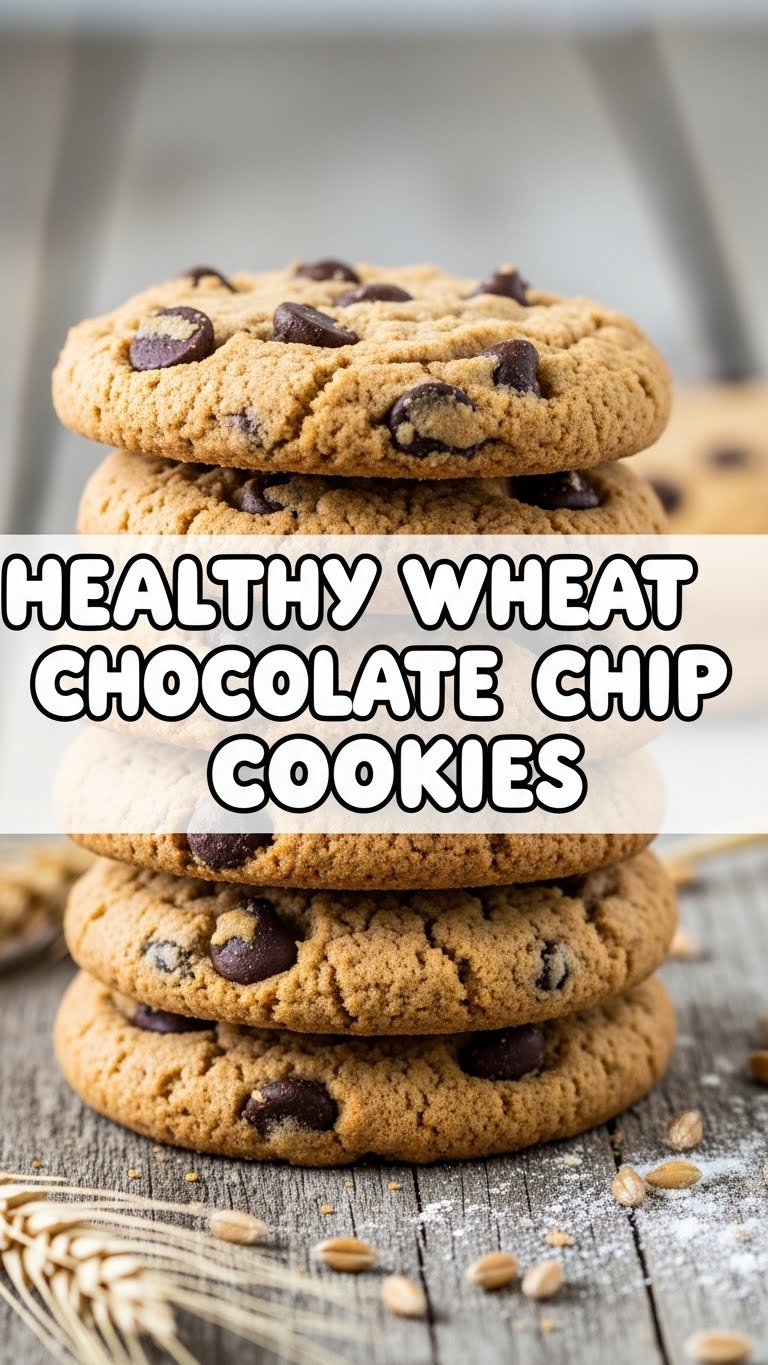 Healthy Whole Wheat Chocolate Chip Cookies