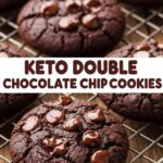 Keto Double Chocolate Chip Cookies