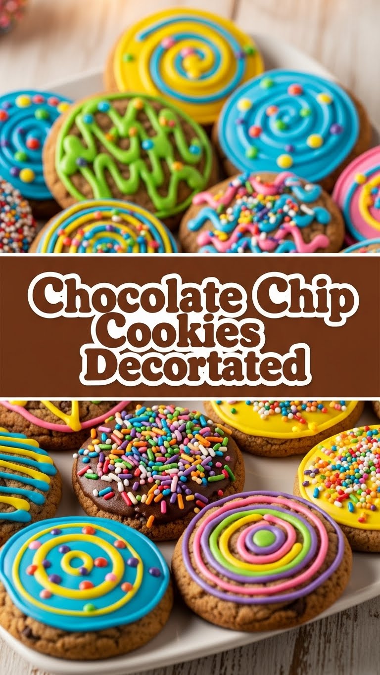 Chocolate Chip Cookies Decorated