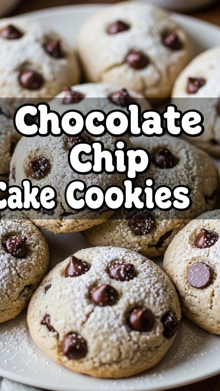 Chocolate Chip Cake Cookies