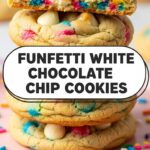Funfetti White Chocolate Chip Cookies
