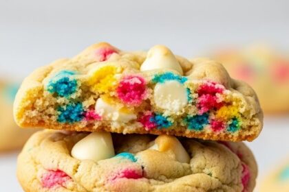 Funfetti White Chocolate Chip Cookies