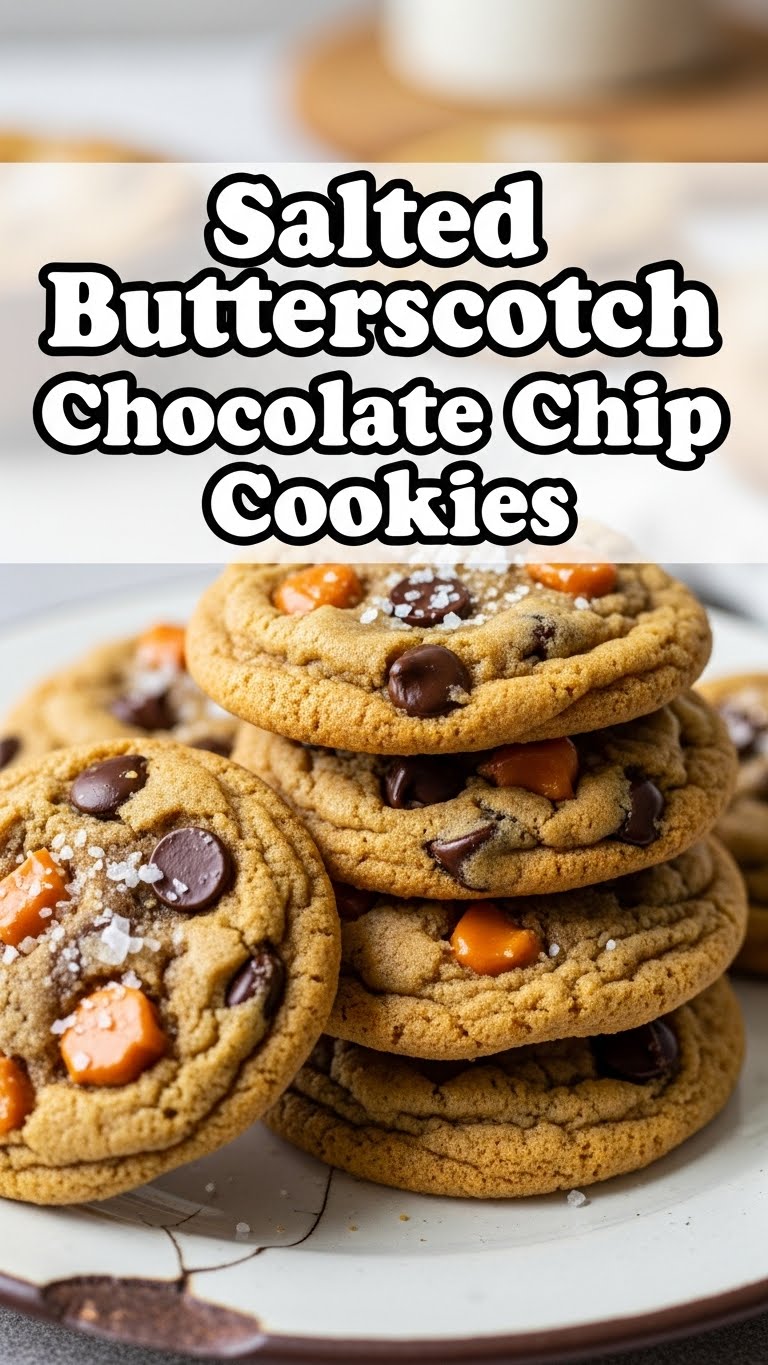 Salted Butterscotch Chocolate Chip Cookies