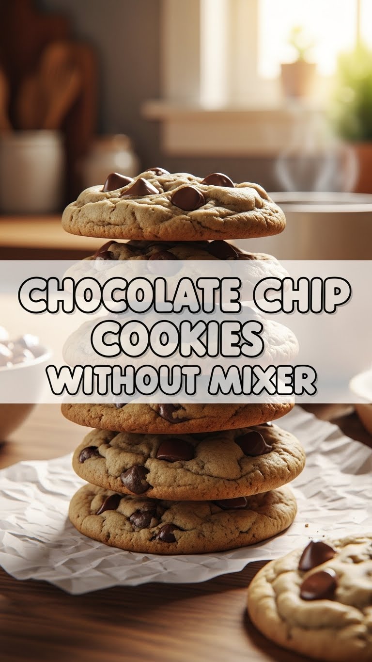 Chocolate Chip Cookies Without Mixer