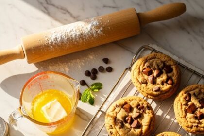 Baking Chocolate Chip Cookies Aesthetic