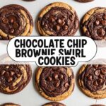 Chocolate Chip Brownie Swirl Cookies