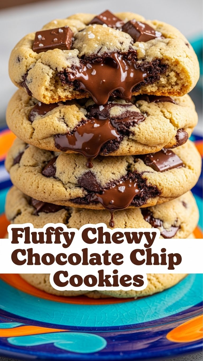 Fluffy Chewy Chocolate Chip Cookies