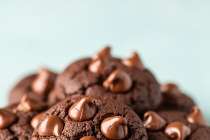Mini Double Chocolate Chip Cookies