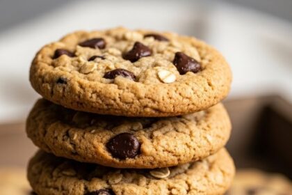 Oats And Chocolate Chip Cookies