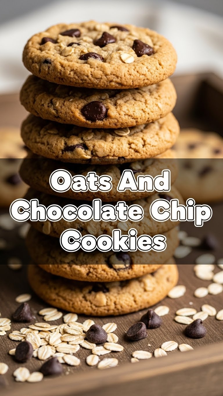 Oats And Chocolate Chip Cookies