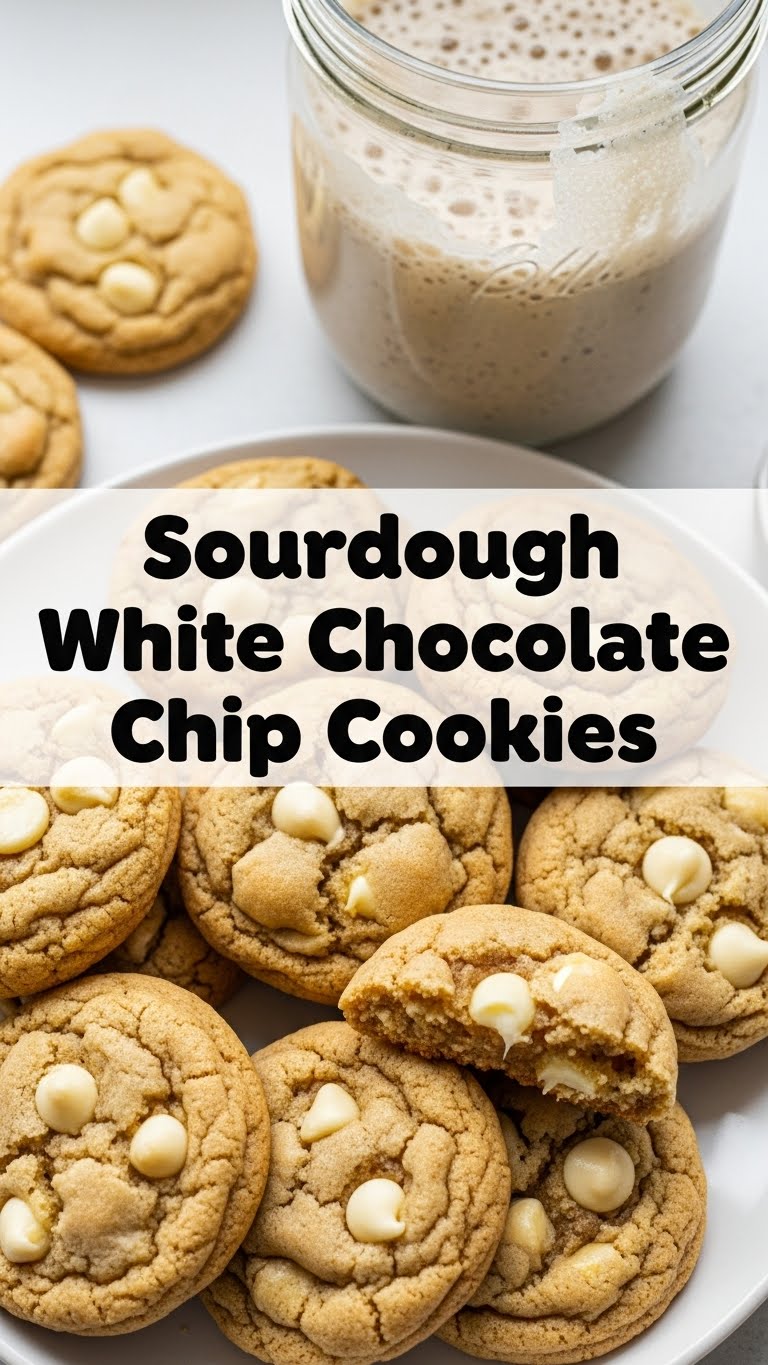 Sourdough White Chocolate Chip Cookies