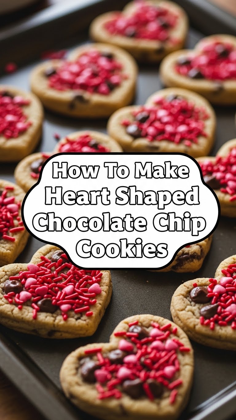 How To Make Heart Shaped Chocolate Chip Cookies