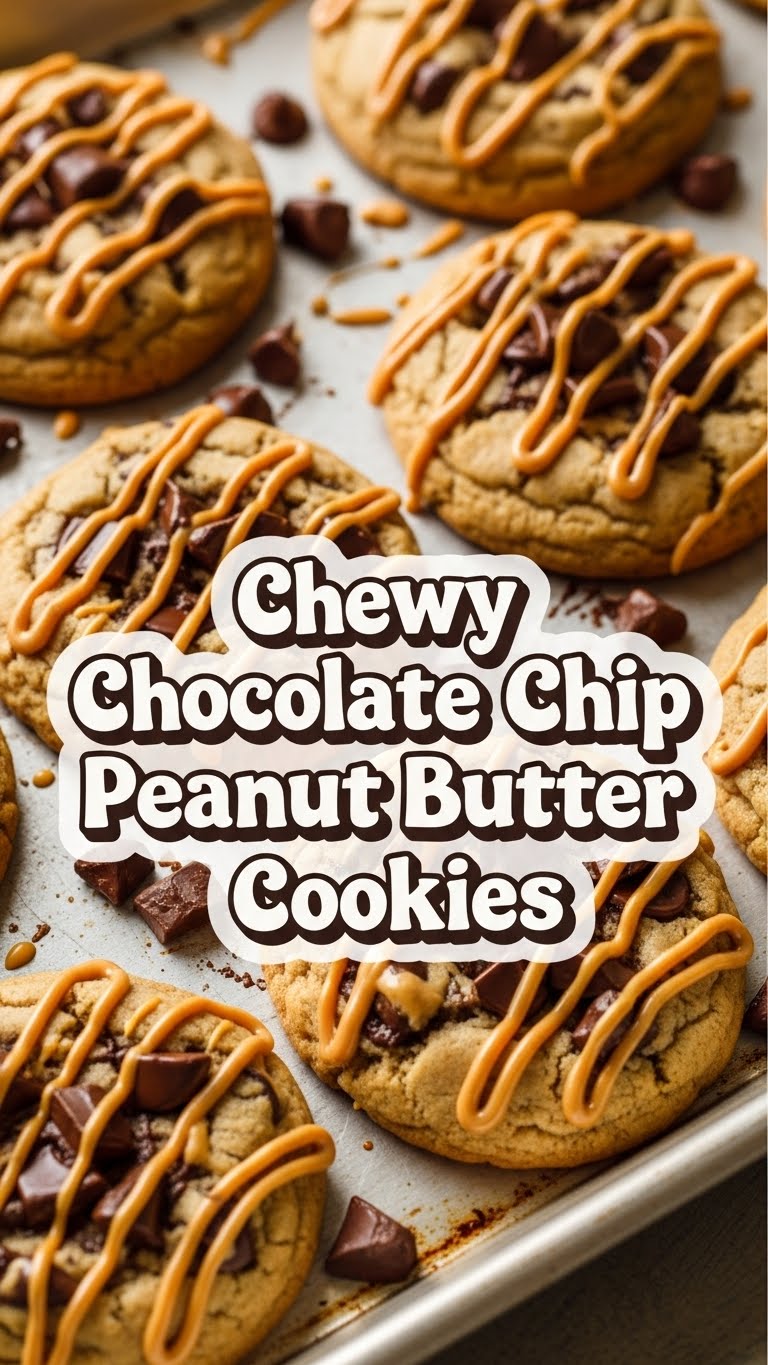 Chewy Chocolate Chip Peanut Butter Cookies