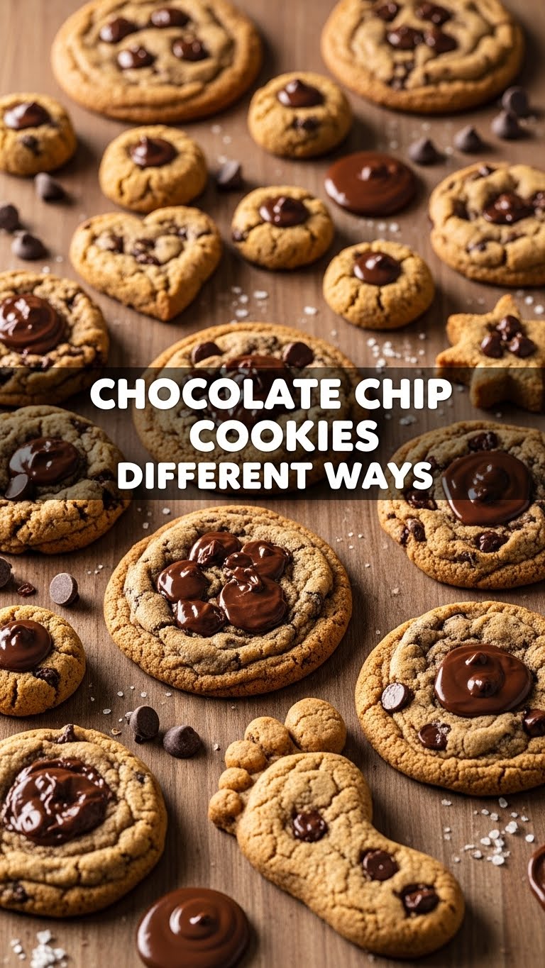 Chocolate Chip Cookies Different Ways