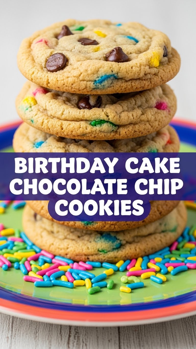 Birthday Cake Chocolate Chip Cookies