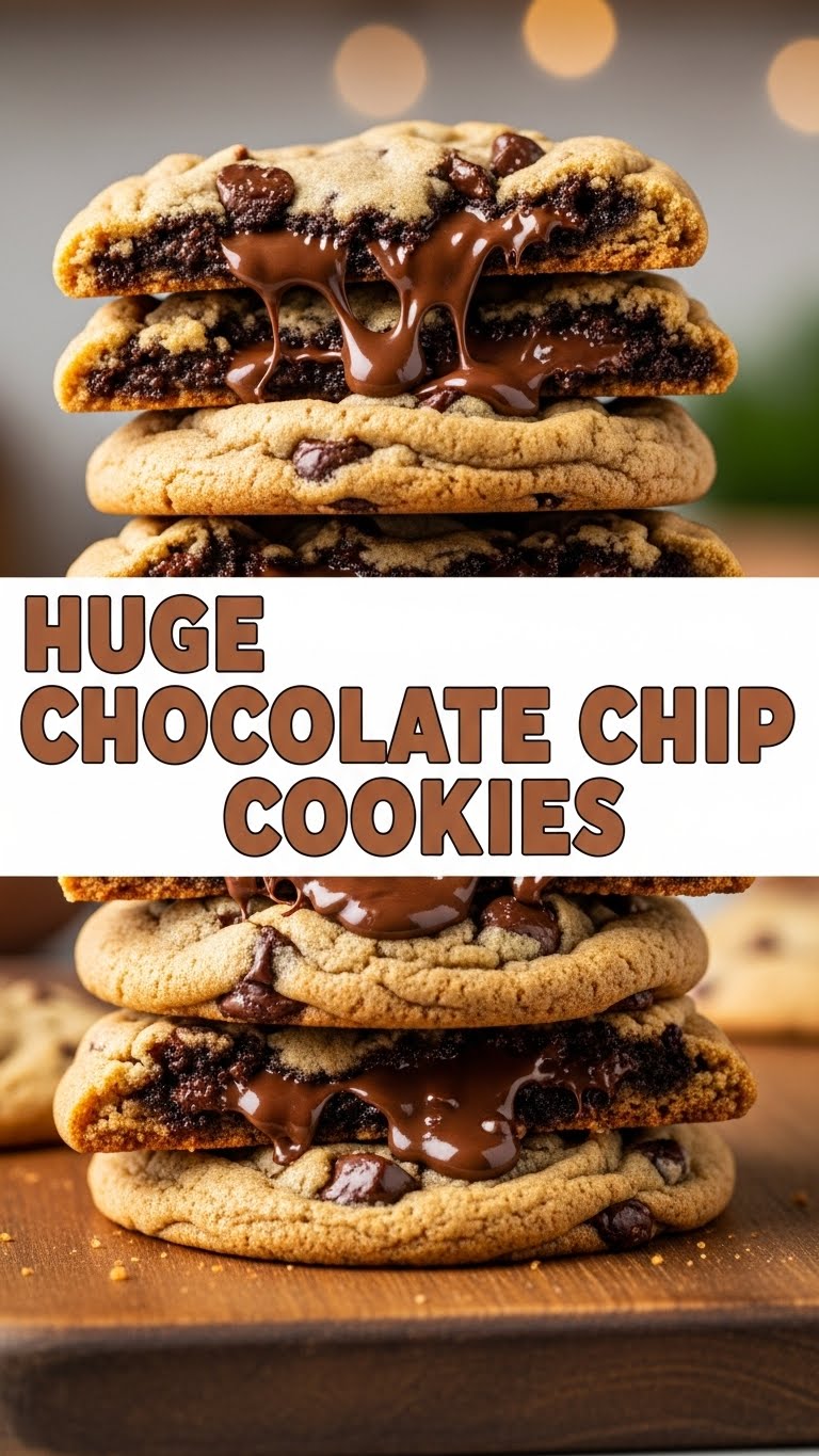 Huge Chocolate Chip Cookies