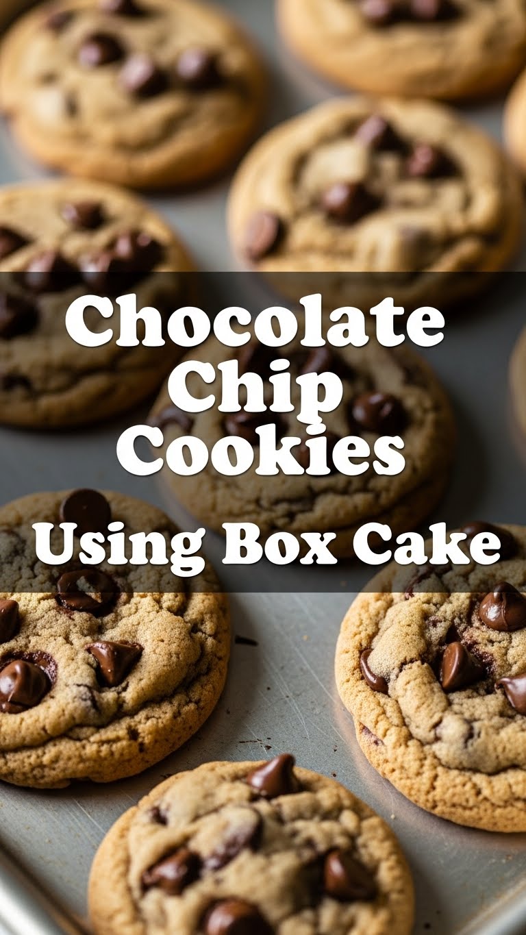 Chocolate Chip Cookies Using Box Cake