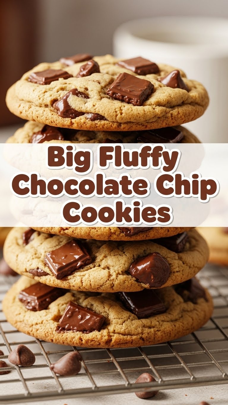 Big Fluffy Chocolate Chip Cookies